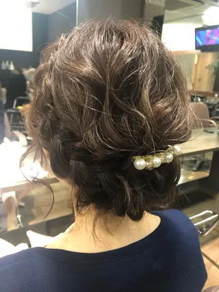 ミディアム ヘアアレンジ pep natsumiのヘアスタイル