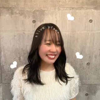 ロング カラー 天使の輪໒꒱⋆ﾟ 量産中🎀のヘアスタイル