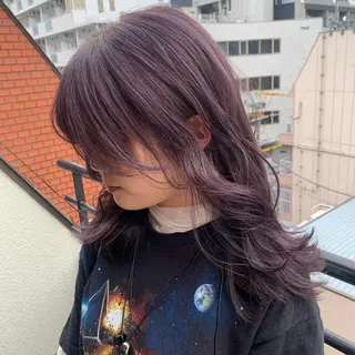 ロング カラー パーマ ヘアアレンジ メンズ キッズ ネイル マツエク・マツパ 女性専用サロン梅田 髪質改善カラーakiのヘアスタイル