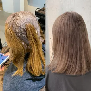 カラー ✂︎ 艶カラー /透明感カラーのヘアスタイル