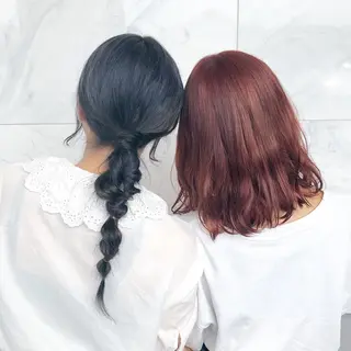 ロング カラー ヘアアレンジ yoshino yukoのマツエク・マツパデザイン