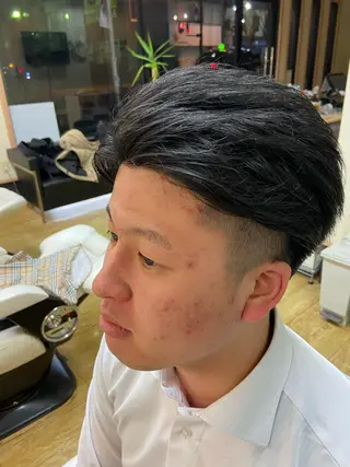 ミディアム dunhill 斉藤 大樹/メンズカットのヘアスタイル