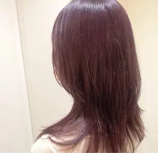 セミロング 🌷BASSA池袋 🌷ミネモモ🍑🤍のヘアスタイル