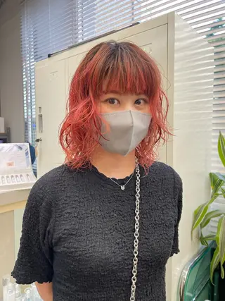 ショート カラー パーマ 早瀬裕之 パーマのヘアスタイル