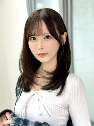 ミディアム カラー HIKARU副店長/ ✨️髪質改善のヘアスタイル