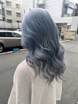 セミロング カラー ✨縮毛矯正✖︎顔周り レイヤー✨ナカムラのヘアスタイル