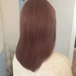 セミロング カラー つばた みゆ🦋のヘアスタイル