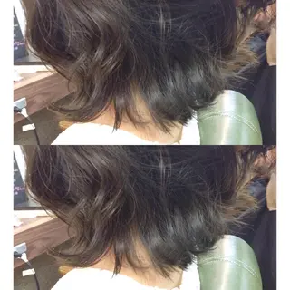 ショート ミディアム カラー ヘアアレンジ 🟦髪質改善6年 💊YAMAMOTOのヘアスタイル