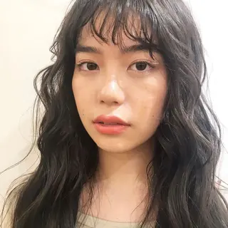 ロング 野村 百花のヘアスタイル
