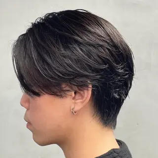 ミディアム パーマ ヘアアレンジ メンズ fifth 石川 凪のヘアスタイル