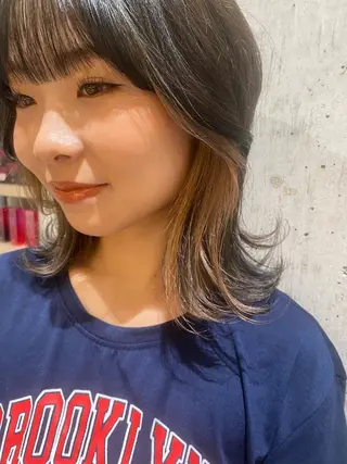 ミディアム カラー RISAKO レイヤーカット🎀のヘアスタイル