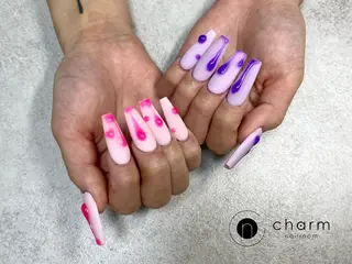 ネイル ネイルルーム チャームのネイルデザイン