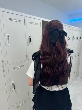 ロング カラー ダメージレスハイ トーン💖kanonのヘアスタイル