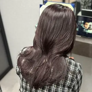 ロング カラー 髪質改善Ⅰ透明感 艶カラーⅠたつやのヘアスタイル