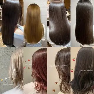 セミロング カラー ヘアアレンジ MODE K's laviebelleのヘアスタイル