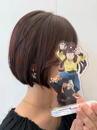 ロング カラー インナーカラー 推し ブリーチ 髪質改善のヘアスタイル