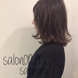 ミディアム カラー 池田 真由美のヘアスタイル