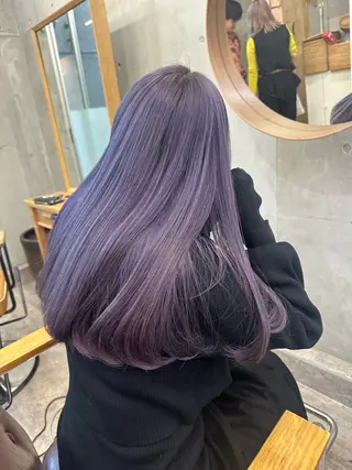 セミロング カラー SALTWATER AYARIのヘアスタイル