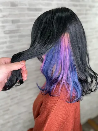セミロング カラー 平田 怜のヘアスタイル