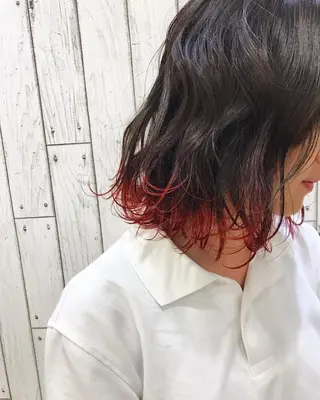 ミディアム カラー 🟦メンズパーマ🟦 横浜駅｜小上馬淳司のヘアスタイル