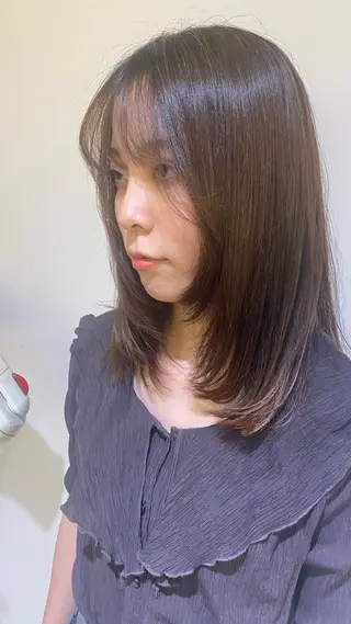 ミディアム 寺本 心のヘアスタイル