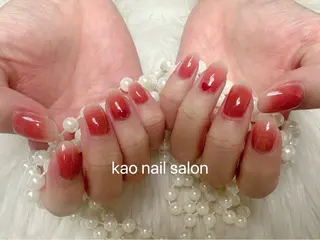 ネイル kao パラジェル スカルプ/長さだしのネイルデザイン