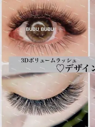 マツエク・マツパ BUBU NAIL  個人自宅サロンのマツエク・マツパデザイン
