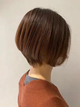ショート カラー 透明感/縮毛/ボブ CHIHIROのヘアスタイル