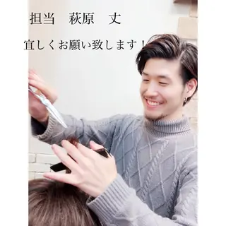 ショート カラー パーマ 関西センターパート メンズモデル募集のヘアスタイル