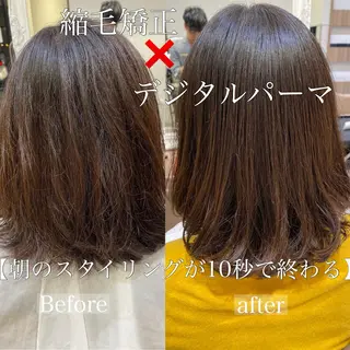 セミロング パーマ 清野 大のヘアスタイル
