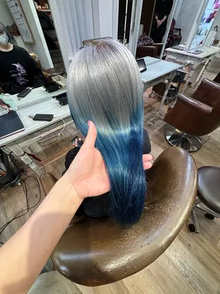 ロング レイヤーカット/ ハイトーン/ミノリのヘアスタイル