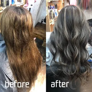 セミロング 美魔女 美容師NAOのヘアスタイル