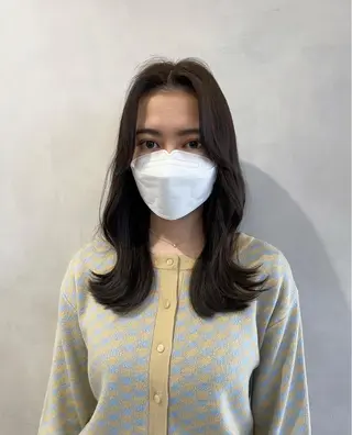 セミロング ❤︎︎韓国ヘア❤︎︎ 𝑺𝒉𝒊𝒉𝒐のヘアスタイル