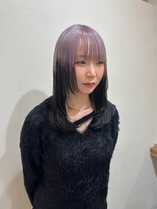 セミロング カラー くさかみさき🌼暖色 /耳つぼ/オタク🌼のヘアスタイル