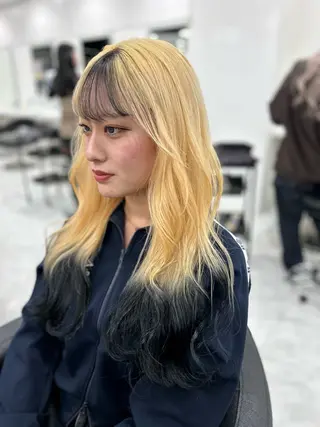 ロング カラー 渋谷人気1位✨カラー 縮毛、髪質改善のヘアスタイル