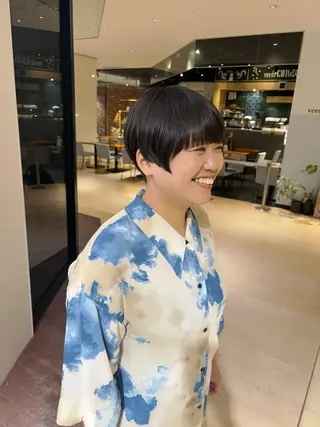 ショート マンツーマン 縮毛矯正/マユコのヘアスタイル