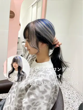 ロング レイヤー/ハッシュ 渋谷/サッタのヘアスタイル