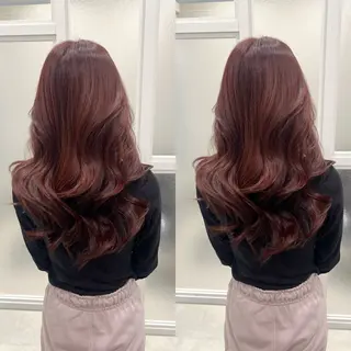 ロング レイヤーと縮毛矯正で 飯食ってる人のヘアスタイル