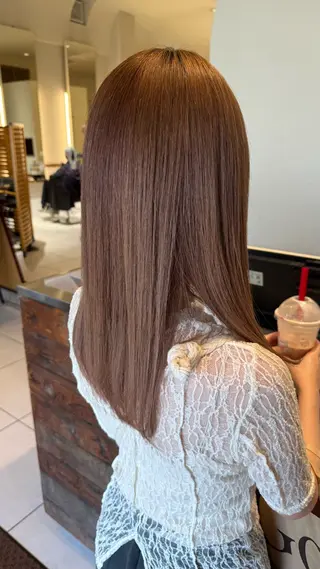 ミディアム 中村未夢🤍ブリーチ なしダブルカラー🤍のヘアスタイル