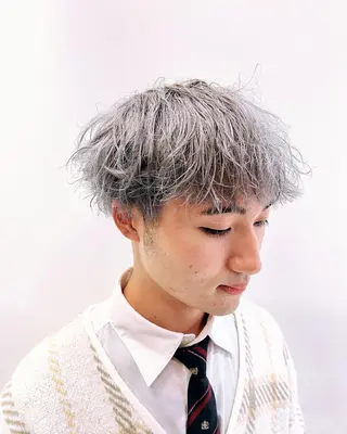 ショート 🎸メンズ朝ラク! パーマ特化ren🎸のヘアスタイル