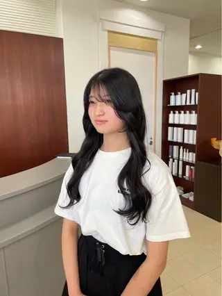 ロング マキノ キョウカのヘアスタイル