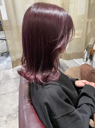 カラー ayaka 縮毛矯正レイヤーのヘアスタイル