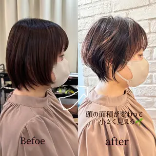 ショート カラー 🍋似合わせ✖️ ｼｮｰﾄﾍｱ🍋早田のヘアスタイル