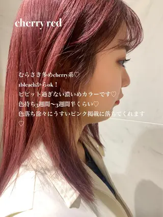 カラー ラベンダー/レイヤー スタイル🤎mamiのヘアスタイル
