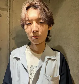 ショート カラー パーマ ヘアアレンジ メンズ キッズ デザインパーマ メンズカット 郁美のヘアスタイル