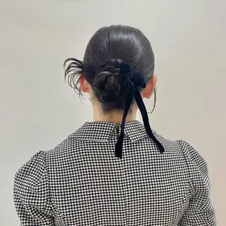 ミディアム ヘアアレンジ Kazaoka Saraのヘアスタイル