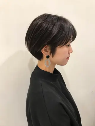 ショート クロスパーマ松永裕久 似合わせカットのヘアスタイル