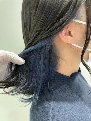 セミロング カラー 赤み消しカラー 🍀JUNKIのヘアスタイル