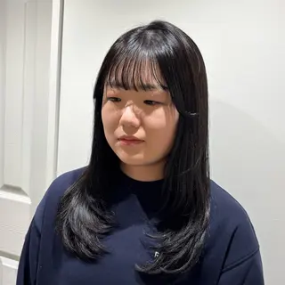 セミロング のむらあんじゅ/ 韓国風レイヤーೀのヘアスタイル