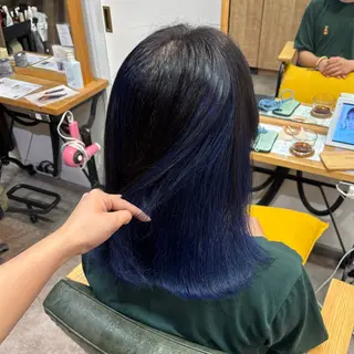 カラー 艶感カラー/オリーブ アレンジ：♡のヘアスタイル